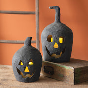 Small Paper Mache Jack-O-Lantern