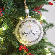 Holy Night Paper Mache Ornament