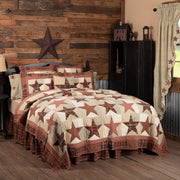 Abilene Star California King Quilt 130Wx115L