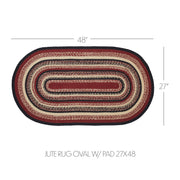 Connell Jute Rug Oval w/ Pad 27x48