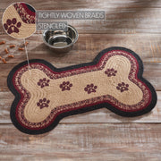 Connell Medium Bone Rug Stencil Paws 15x23
