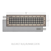 Pip Vinestar Polyester Rug/Runner Rect 22x78