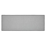 Black Check Polyester Rug Rect 17x48