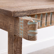 Carved Wood Entryway Table