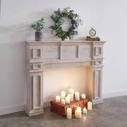 Distressed Wood Fireplace Mantel