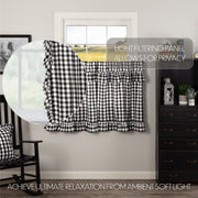 Annie Buffalo Black Check Ruffled Tier Set of 2 L36xW36