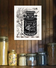 FARM SWEET FARM MILK CAN White Framed Print Wall Art