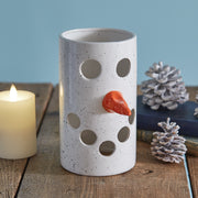 Ceramic Snowman Luminary