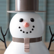 Metal Snowman with Top Hat