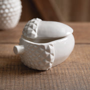 Porcelain  Acorn Jar