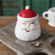 Winking Santa Sugar Jar