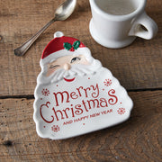 Winking Santa Dish