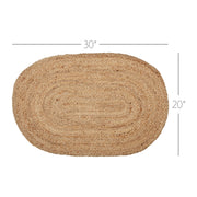 Natural Jute Rug Oval 20x30