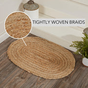 Natural Jute Rug Oval 20x30