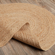 Natural Jute Rug Oval w/ Pad 36x60