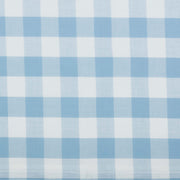 Annie Buffalo Blue Check Ruffled Swag Set of 2 36x36x16