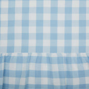 Annie Buffalo Blue Check Ruffled Shower Curtain 72x72