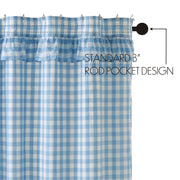 Annie Buffalo Blue Check Ruffled Shower Curtain 72x72