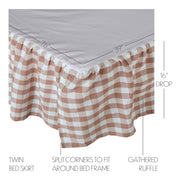 Annie Buffalo Portabella Check Twin Bed Skirt 39x76x16