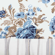 Annie Blue Floral Ruffled Valance 16x72