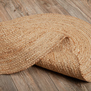 Natural Jute Rug Oval w/ Pad 27x48