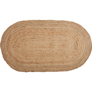 Natural Jute Rug Oval w/ Pad 27x48