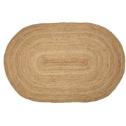 Natural Jute Rug Oval w/ Pad 60x96