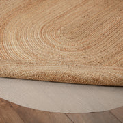 Natural Jute Rug Oval w/ Pad 60x96