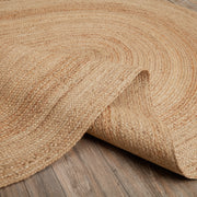 Natural Jute Rug Oval w/ Pad 60x96