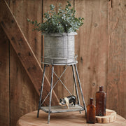 Half Silo Planter and Stand