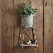 Half Silo Planter and Stand