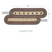 Colonial Star Jute Oval Runner 13x48