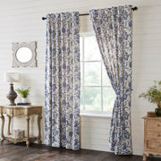 Dorset Navy Floral Panel Set of 2 96x50