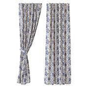 Dorset Navy Floral Panel Set of 2 96x50