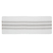Antique White Stripe Dove Grey Indoor/Outdoor Runner 12x36