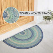 Jolie Jute Rug Half Circle 19.5x36