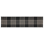 Eston Black Tan Plaid Runner 12x48
