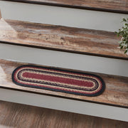 Connell Jute Stair Tread Oval Latex 8.5x27