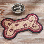 Connell Small Bone Rug Stencil Paws 11.5x17.5