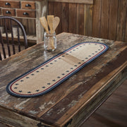 My Country Oval Runner Stencil Stars 12x48