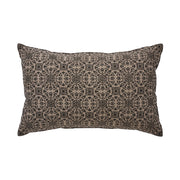 Custom House Black Tan Jacquard Pillow 14x22