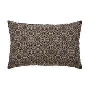 Custom House Black Tan Jacquard Amazing Grace Pillow 14x22