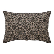 Custom House Black Tan Jacquard Pillow 9.5x14