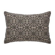 Custom House Black Tan Jacquard Blessed Pillow 9.5x14