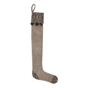 Custom House Black Tan Jacquard Prim Stocking 7x19