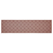 Custom House Burgundy Tan Jacquard Runner 12x48