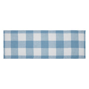 Annie Buffalo Check Blue Runner 12x36