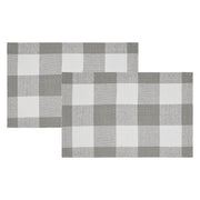 Annie Buffalo Check Grey Placemat Set of 2 13x19