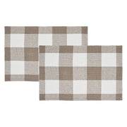 Annie Buffalo Check Portabella Placemat Set of 2 13x19