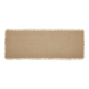 Burlap Natural Runner Fringed 8x24